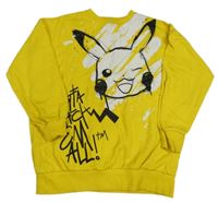 Žltá mikina s Pikachu