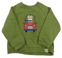 Zelená mikina s psíkom Mayoral