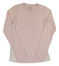 Světlerůžovo-bílé spodní funkční triko Crane