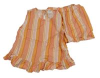 2set - Ružovo-oranžový top + kraťasy F&F