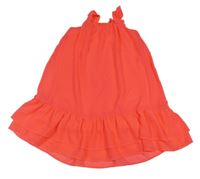 Neónově ružové ľahké šaty H&M