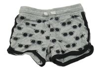 Sivé teplákové kraťasy s okuliarmi H&M