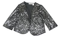 Sivý šifónový cardigan s flitrami H&M