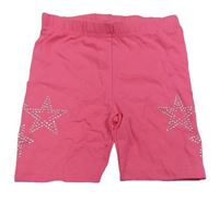 Ružové elastické kraťasy s kamienkami Kiki&Koko