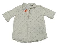 Bílá košile s kotvami H&M