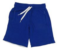 Kobaltově modré podšité kraťasy s potiskem Adidas