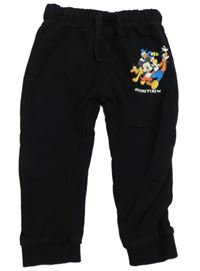Černé tepláky s Mickeym a kamarády Disney
