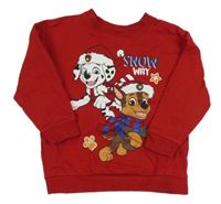 Červená mikina s Paw Patrol Nickelodeon