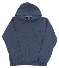 Tmavomodrá melírovaná mikina s kapucňou Alex