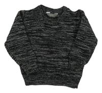 Čierno-biely melírovaný sveter Primark