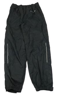 Čierne šušťákové nohavice s logom Trevolution