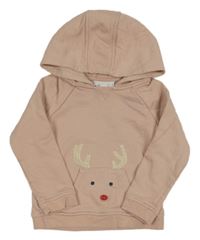 Staroružová mikina so sobom a kapucňou