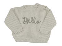 Biely sveter s nápisom George