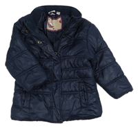 Tmavomodrá šušťáková prešívaná zimná bunda Impidimpi