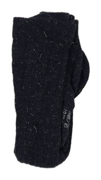 Nové - Tmavomodré trblietavé pančuchy