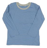 Modro-bílé pruhované triko George 