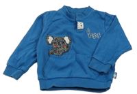 Modrá mikina s koalou a nápisom