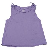 Lila top s mašličkami H&M