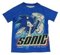 Tmavomodré športové tričko so Sonicem H&M