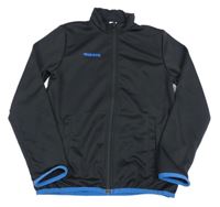 Čierno-modrá prepínaci športová mikina s logom Decathlon