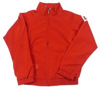 Červená šušťáková funkčná športová bunda zn. Adidas