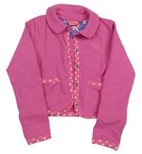 Tmavoružová prepínaci crop mikina so srdiečkami a golierikom Jubel