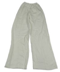 Smetanové široké tepláky H&M