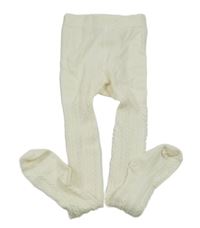 Smotanové vzorované pančuchy H&M