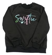 Čierna mikina s nápisom a kytarou