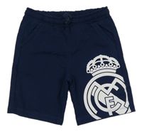 Tmavomodré teplákové fotbalové kraťasy Real Madrid LC WaIKIKI