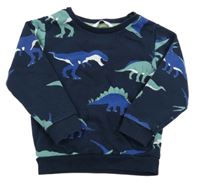 Tmavomodrá mikina s dinosaurami M&S
