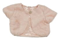 Světlerůžové kožešinové podšité bolérko Couture Princess