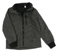 Čierna melírovaná softshellová bunda H&M
