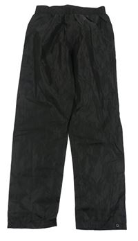 Čierne šušťákové funkčné nohavice