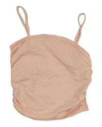 Svetloružový crop top Shein
