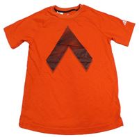 Červené funkční tričko s potiskem Adidas