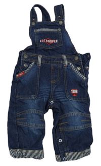 Tmavomodré laclové rifle s logem Lee Cooper