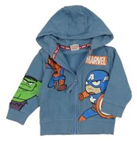 Modrá propínací mikina s Avengers a kapucí Next