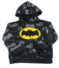 Čierna mikina s netopýrem a kapucí - Batman Shein