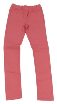 Lososové elastické skinny kalhoty Vertbaudet