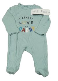 Nové - Světlezelený overal s nápisem F&F