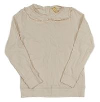 Svetloružová mikina s volánem s madeirou Friboo