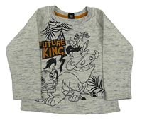 Sivá melírovaná mikina s Lvím kráľom Primark