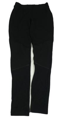 Černé tregíny s žebrováním Calzedonia