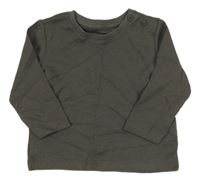 Tmavosivé rebrované tričko Matalan