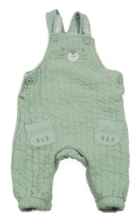 Zelené prošívané laclové tepláky s králíkem Mothercare