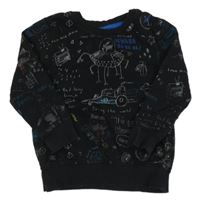 Čierna mikina s obrázkami George