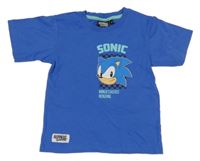 Modré tričko so Sonicem