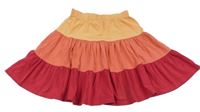 Oranžovo-jahodovo-malinová bavlnená sukňa Jako-o