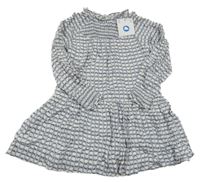 Nové - Svetlomodré vzorované ľahké šaty Mayoral